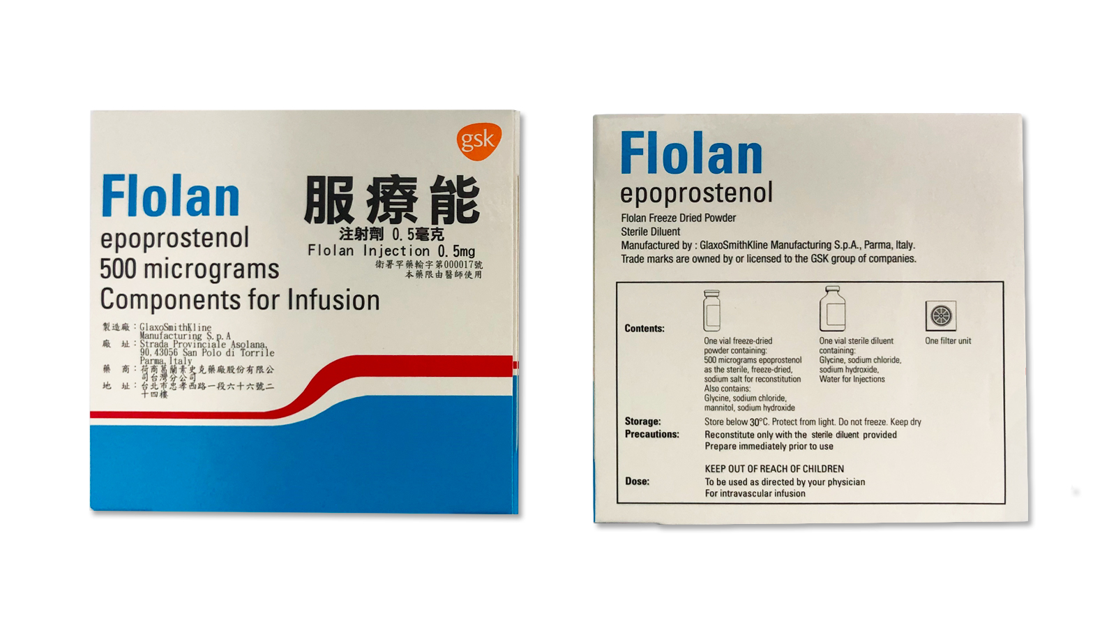 Flolan 服療能產品照片
